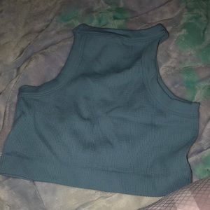 Blue Crop Top